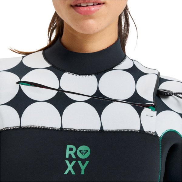 2025 Roxy Womens Rise Natural 4/3mm Chest Zip Wetsuit 26BW213507 - Salt Crystal